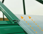 Palram-Canopia Hybrid 6' x 6' Greenhouse - Green-HG5506G-1B-Garage Giant 