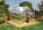 Palram-Canopia Mythos 6' x 10' Hobby Greenhouse (Silver)-HG5010-Garage Giant 