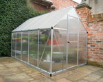 Palram-Canopia Mythos 6' x 10' Hobby Greenhouse (Silver)-HG5010-Garage Giant 