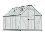 Palram-Canopia Mythos 6' x 14' Hobby Greenhouse (Silver)-HG5014-Garage Giant 