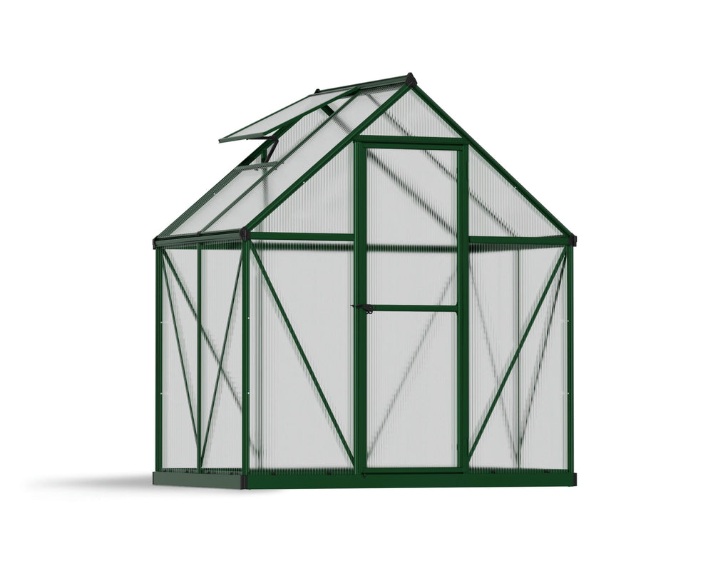 Palram-Canopia Mythos 6' x 4' Hobby Greenhouse (Green)-HG5005G-Garage Giant
