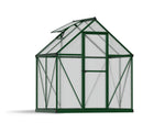 Palram-Canopia Mythos 6' x 4' Hobby Greenhouse (Green)-HG5005G-Garage Giant 
