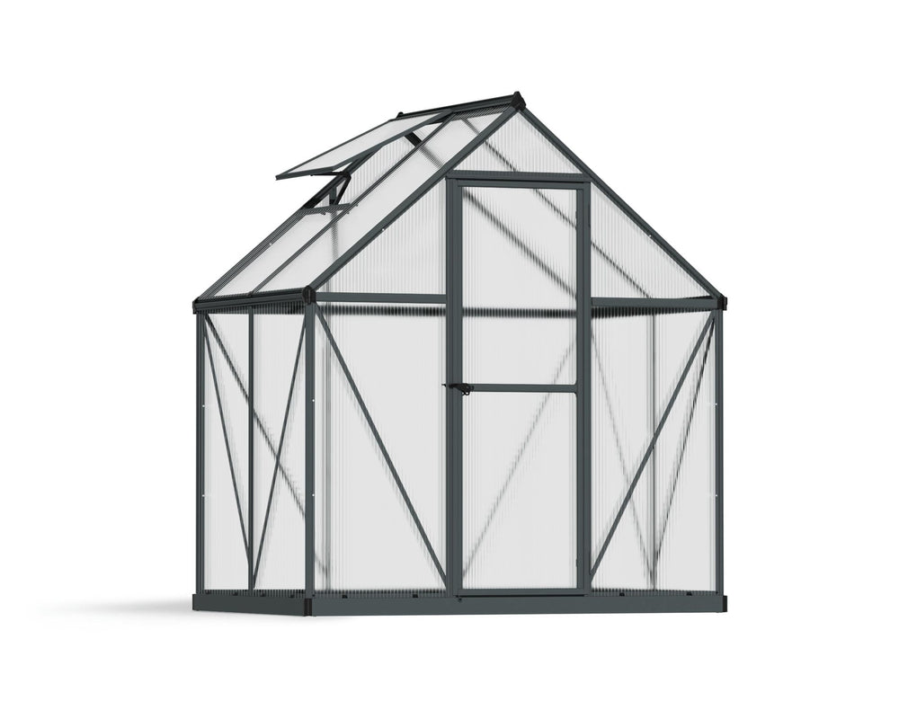 Palram-Canopia Mythos 6' x 4' Greenhouse - Gray-HG5005Y-Garage Giant