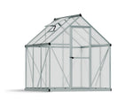 Palram-Canopia Mythos 6' x 6' Greenhouse-Silver-HG5006-1B-Garage Giant 