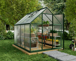 Palram-Canopia Mythos 6' x 8' Greenhouse - Green-HG5008G-1B-Garage Giant 