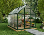 Palram-Canopia Mythos 6' x 8' Greenhouse - Green-HG5008G-1B-Garage Giant 