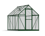 Palram-Canopia Mythos 6' x 8' Greenhouse - Green-HG5008G-1B-Garage Giant 