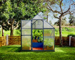 Palram-Canopia Mythos 6' x 8' Greenhouse - Gray-HG5008Y-Garage Giant 