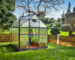 Palram-Canopia Mythos 6' x 8' Greenhouse - Gray-HG5008Y-Garage Giant 