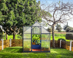 Palram-Canopia Mythos 6' x 8' Greenhouse - Gray-HG5008Y-Garage Giant 