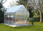 Palram-Canopia Mythos 6' x 8' Hobby Greenhouse (Silver)-HG5008-Garage Giant 