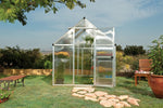 Palram-Canopia Mythos 6' x 8' Hobby Greenhouse (Silver)-HG5008-Garage Giant 