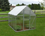 Palram-Canopia Mythos 6' x 8' Hobby Greenhouse (Silver)-HG5008-Garage Giant 