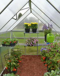 Palram-Canopia Mythos 6' x 8' Hobby Greenhouse (Silver)-HG5008-Garage Giant 