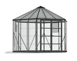 Palram-Canopia Oasis Hex 12' Greenhouse - Gray-HG6005-Garage Giant 