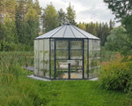 Palram-Canopia Oasis Hex 12' Greenhouse - Gray-HG6005-Garage Giant 