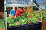Palram-Canopia Plant Inn 4' x 4' Raised Garden Bed - Black/Clear-HG3320-Garage Giant 