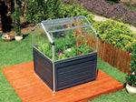 Palram-Canopia Plant Inn 4' x 4' Raised Garden Bed - Black/Clear-HG3320-Garage Giant 
