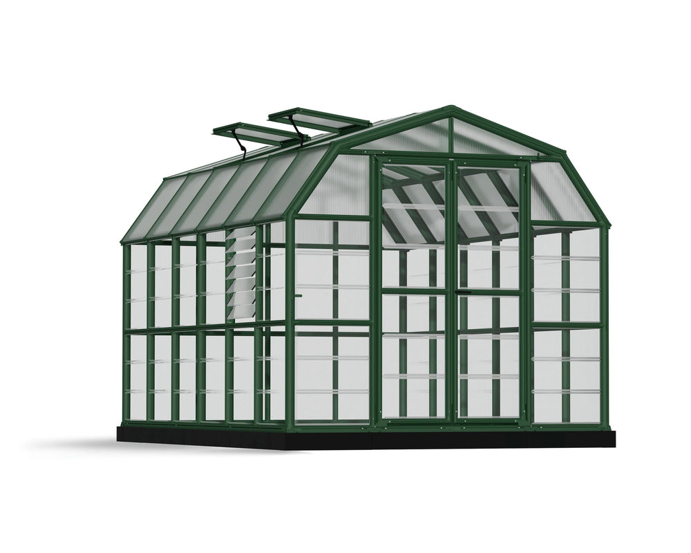 Palram-Canopia Prestige 8' x 12' Greenhouse - Green/Clear-HG7312C-Garage Giant