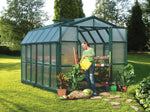 Palram-Canopia Prestige 8' x 12' Greenhouse - Green/Twin Wall-HG7312-Garage Giant 