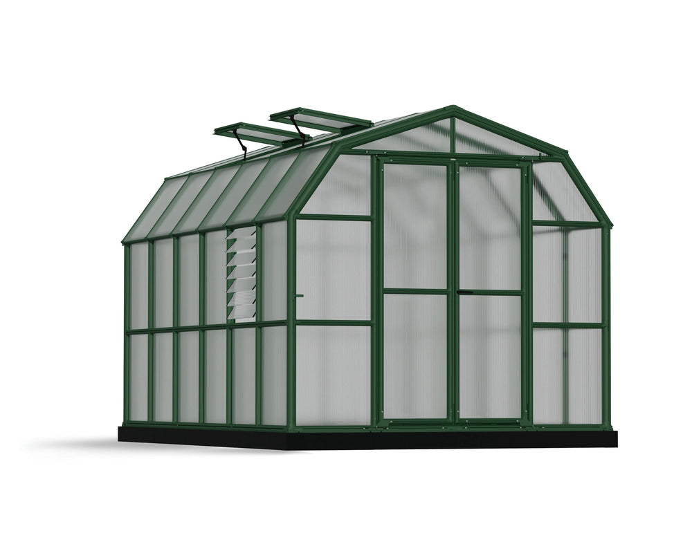 Palram-Canopia Prestige 8' x 12' Greenhouse - Green/Twin Wall-HG7312-Garage Giant