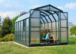 Palram-Canopia Prestige 8' x 12' Greenhouse - Green/Twin Wall-HG7312-Garage Giant 