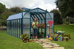 Palram-Canopia Prestige 8' x 16' Greenhouse - Green/Twin Wall-HG7316-Garage Giant 
