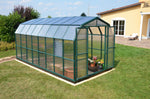 Palram-Canopia Prestige 8' x 16' Greenhouse - Green/Twin Wall-HG7316-Garage Giant 