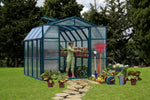Palram-Canopia Prestige 8' x 8' Greenhouse - Green/Twin Wall-HG7308-Garage Giant 