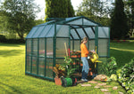 Palram-Canopia Prestige 8' x 8' Greenhouse - Green/Twin Wall-HG7308-Garage Giant 