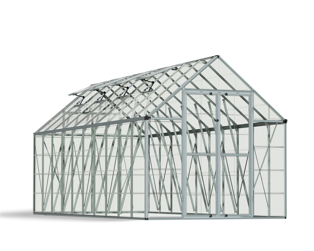 Palram-Canopia Snap & Grow 8' x 20' Hobby Greenhouse-HG8020-Garage Giant
