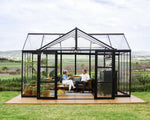 Palram-Canopia Triomphe Chalet 12' x 15' Greenhouse - Black-HG5500-Garage Giant 