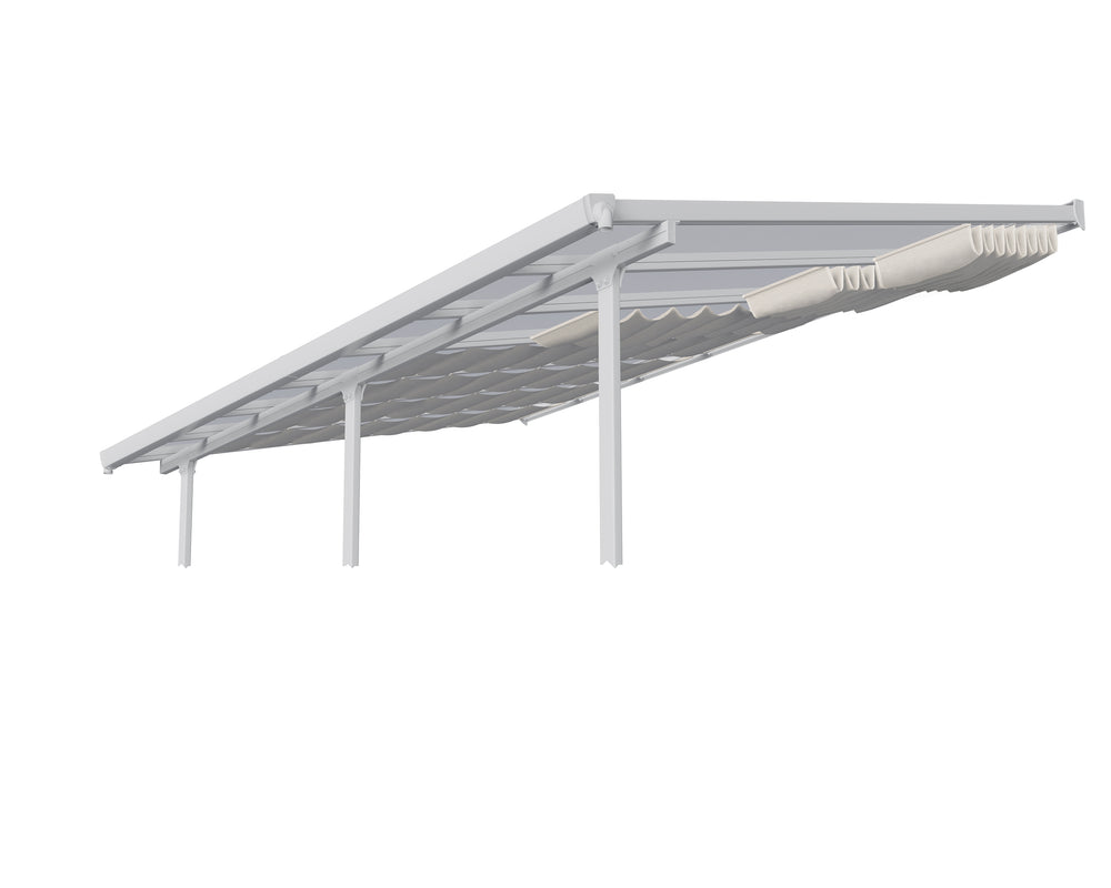 Palram-Canopia Patio Cover Blinds 10' x 10' - White for Feria 10', Olympia, Sierra 10' and Sanremo 10'-HG1071-Garage Giant