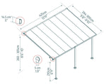 Palram-Canopia Feria 10' x 14' Patio Cover (White)-HG9314-Garage Giant 