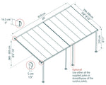 Palram-Canopia Feria 10' x 20' Patio Cover (White)-HG9320-Garage Giant 