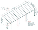 Palram-Canopia Feria 10' x 30' Patio Cover (White)-HG9330-Garage Giant 