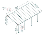 Palram-Canopia Feria 13' x 20' Patio Cover (White)-HG9220-Garage Giant 