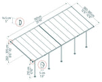 Palram-Canopia Feria 13' x 26' Patio Cover (White)-HG9226-Garage Giant 