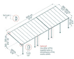Palram-Canopia Feria 13' x 34' Patio Cover (White)-HG9234-Garage Giant 