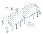 Palram-Canopia Feria 13' x 40' Patio Cover (White)-HG9240-Garage Giant 