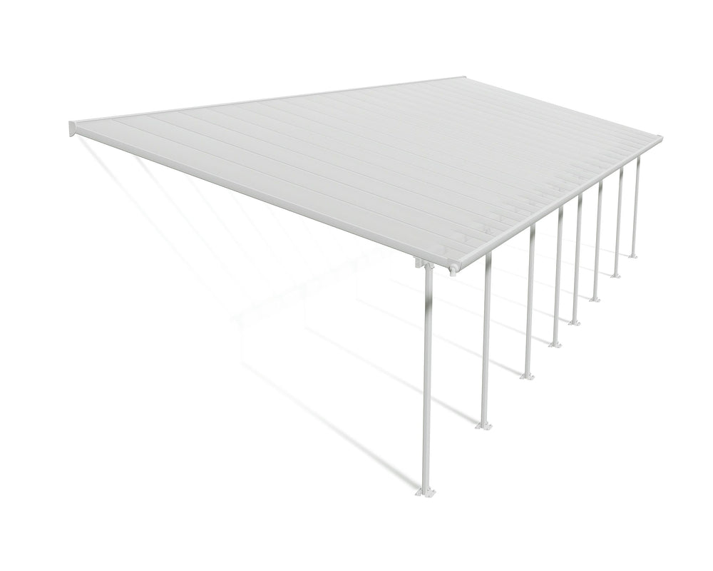 Palram-Canopia Feria 13' x 40' Patio Cover (White)-HG9240-Garage Giant