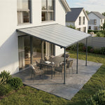 Palram-Canopia Feria 10' x 18' Patio Cover - Gray/Diffused Clear-HG9418-Garage Giant 