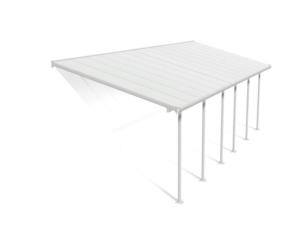 Palram-Canopia Feria 10' x 28' Patio Cover (White)-HG9328-Garage Giant