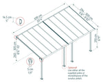 Palram-Canopia Olympia 10' X 20' Patio Cover (Grey / Bronze)-HG8820-Garage Giant 