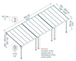 Palram-Canopia Olympia 10' X 30' Patio Cover (Grey / Bronze)-HG8830-Garage Giant 