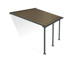 Palram-Canopia Olympia 10' X 14' Patio Cover (Grey / Bronze)-HG8814-Garage Giant 