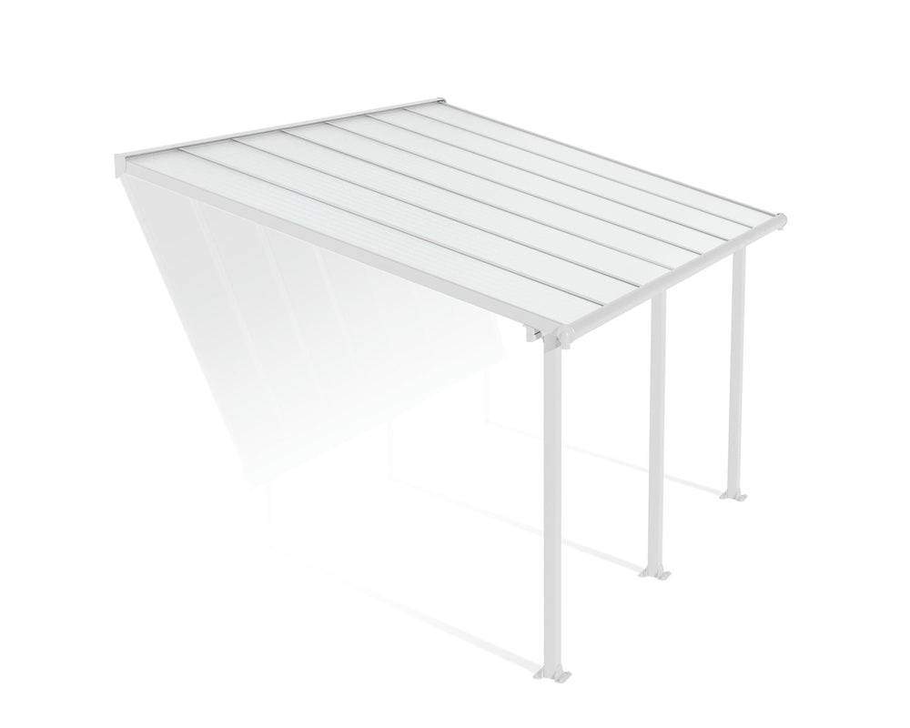 Palram-Canopia Olympia 10' X 14' Patio Cover (White)-HG8814W-Garage Giant