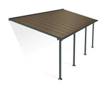 Palram-Canopia Olympia 10' X 24' Patio Cover (Grey / Bronze)-HG8824-Garage Giant 