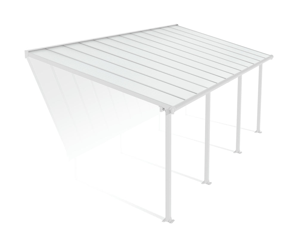 Palram-Canopia Olympia 10' X 24' Patio Cover (White)-HG8824W-Garage Giant