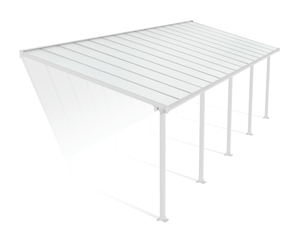 Palram-Canopia Olympia 10' X 28' Patio Cover (White)-HG8828W-Garage Giant